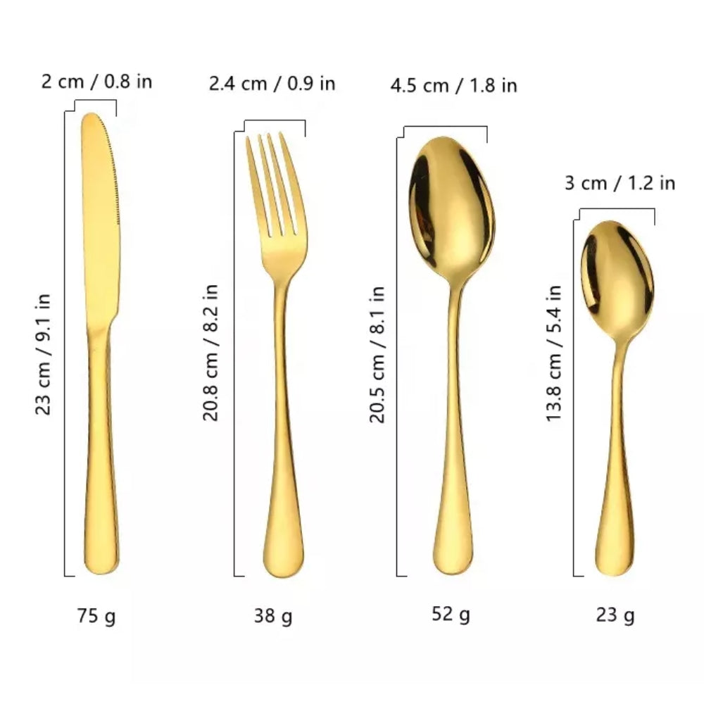 Set de couverts MAXINE de 24 pièces