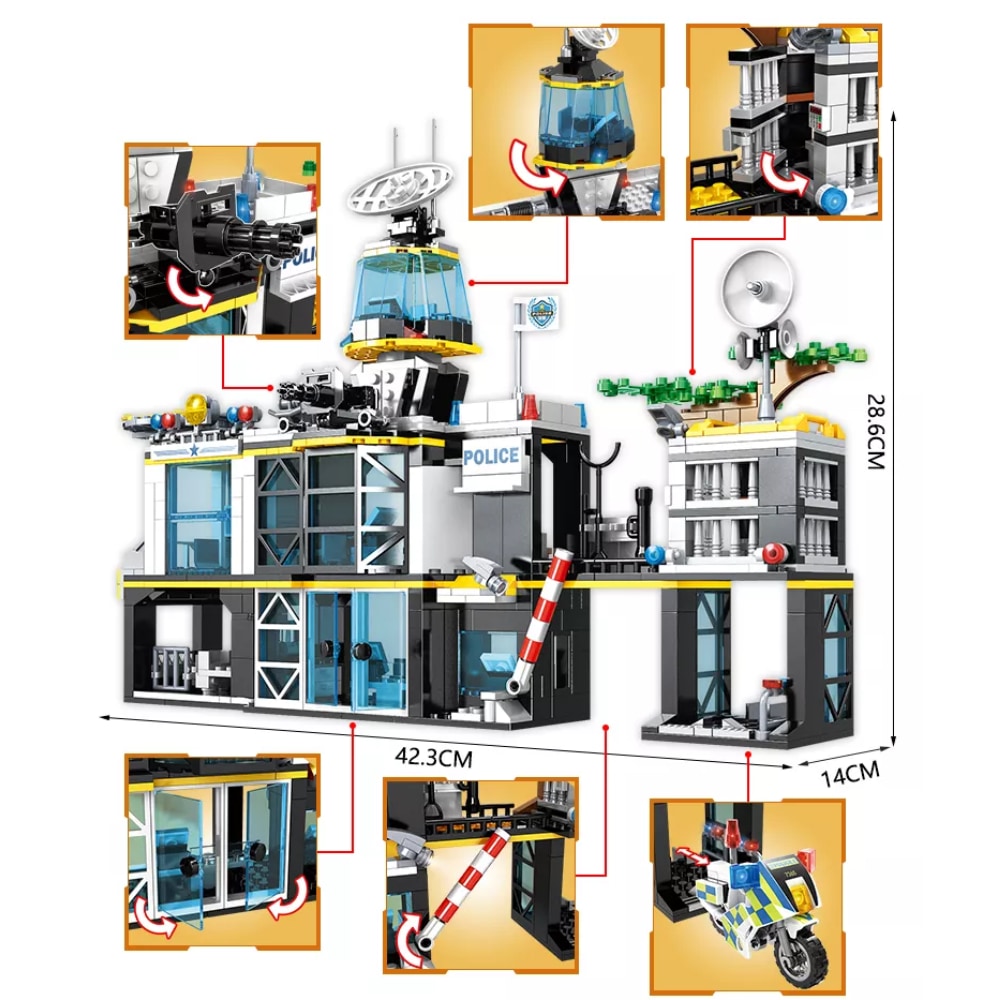 Set de briques Police 1261 pièces