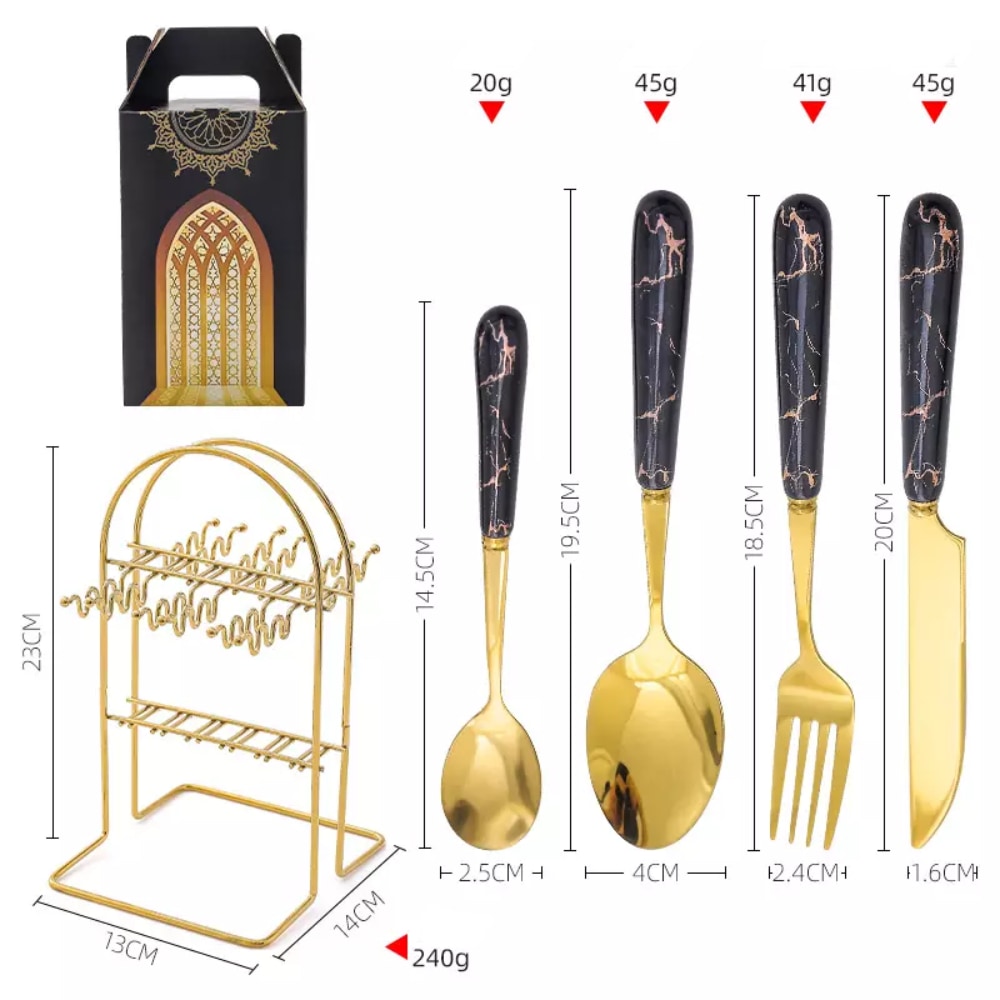 Set de couverts ODETTE de 24 pièces