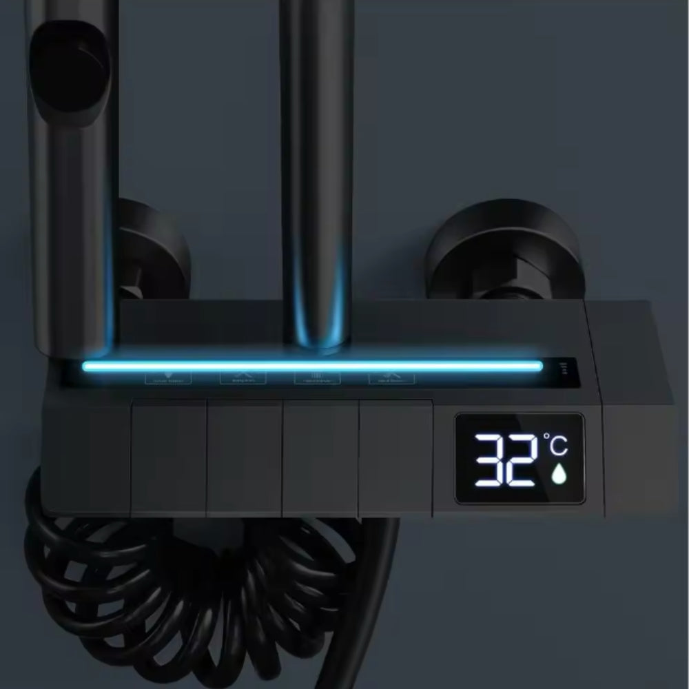 Kit de douche avec écran numérique 4 en 1