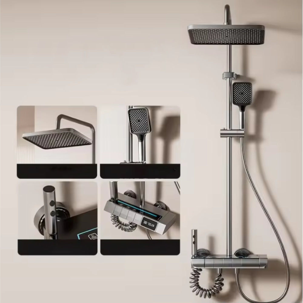 Kit de douche avec écran numérique 4 en 1