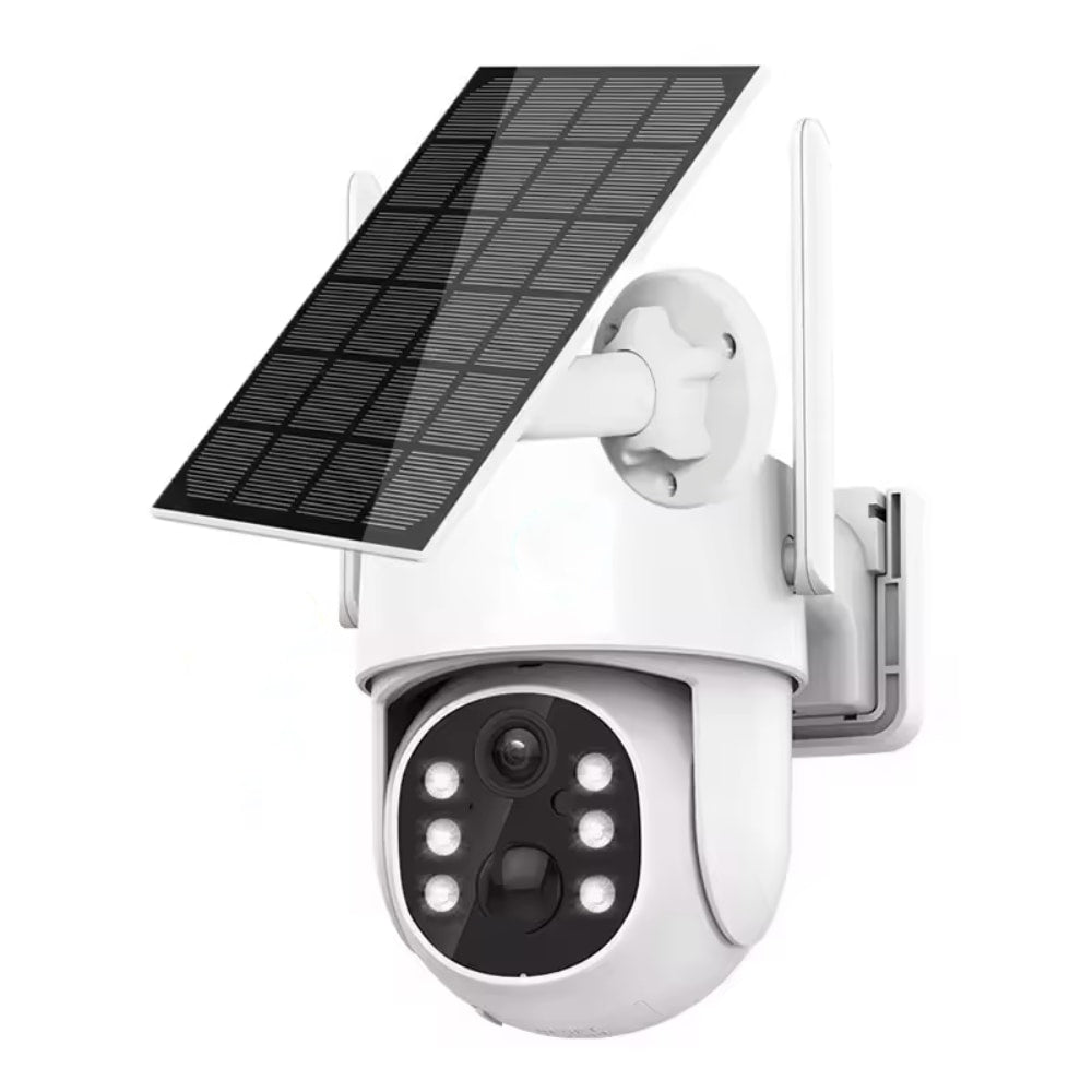 Caméra de surveillance extérieure sans fil avec panneau solaire