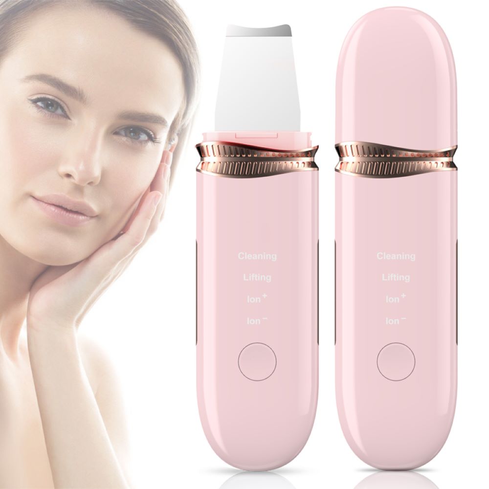 Spatule ultrasonique ionique professionnelle pour le nettoyage du visage (épurateur de peau/skin scrubber)