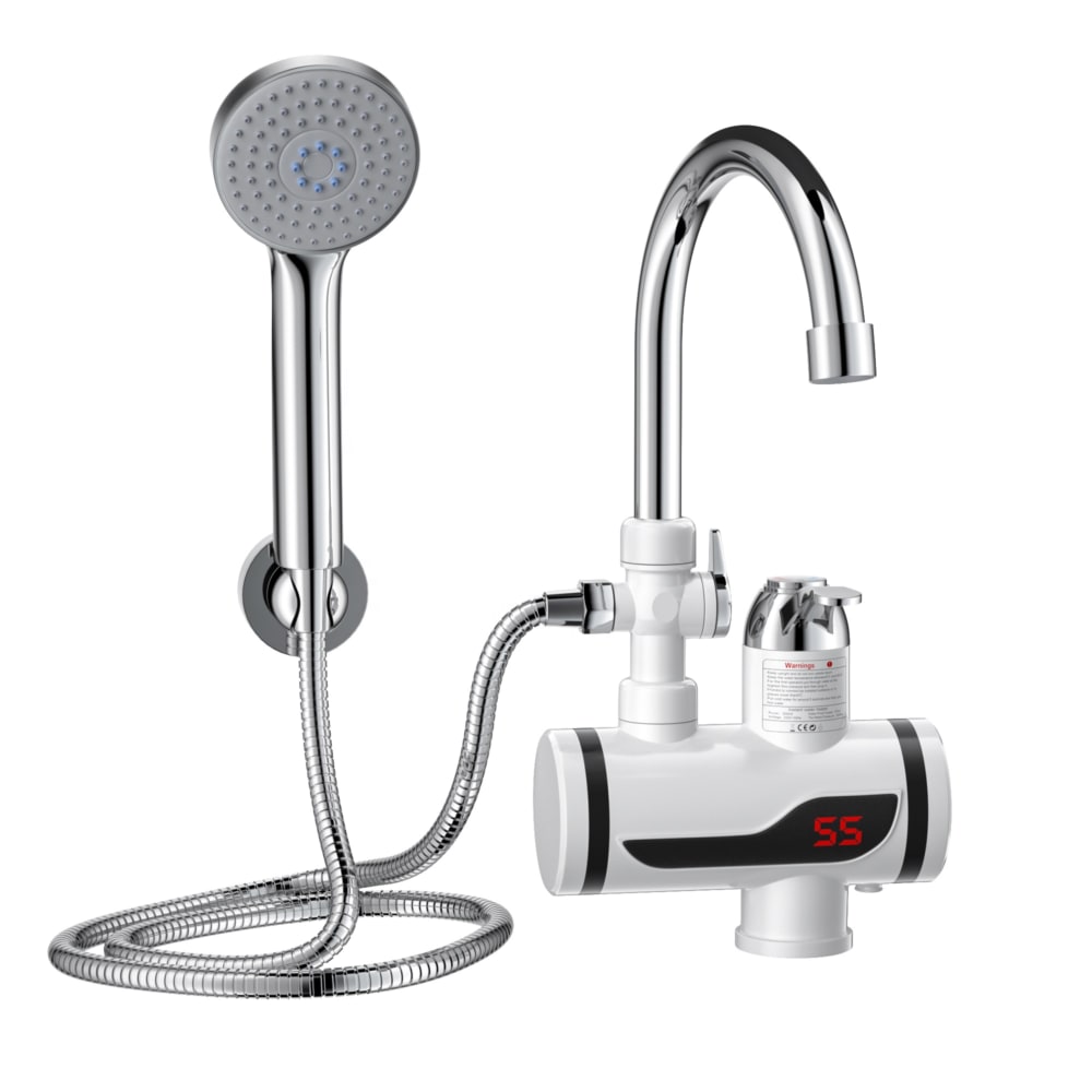 Robinet et douche avec chauffage intégré
