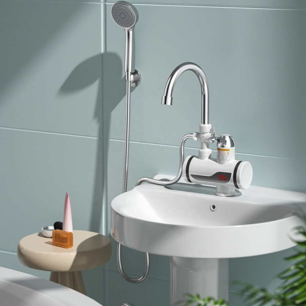 Robinet et douche avec chauffage intégré