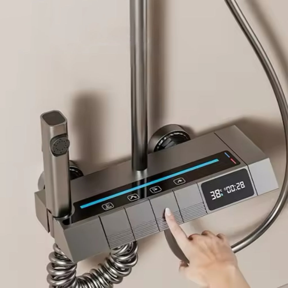 Kit de douche avec écran numérique 4 en 1