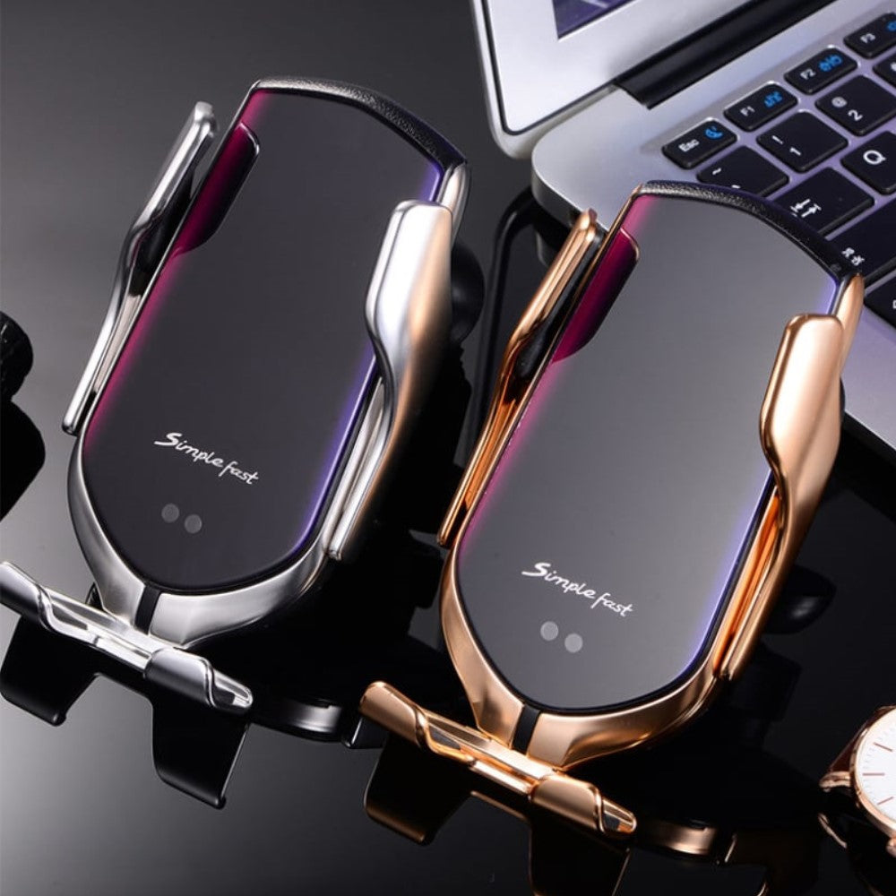 Support voiture magnétique pour téléphone portable avec chargement sans fil ultra rapide