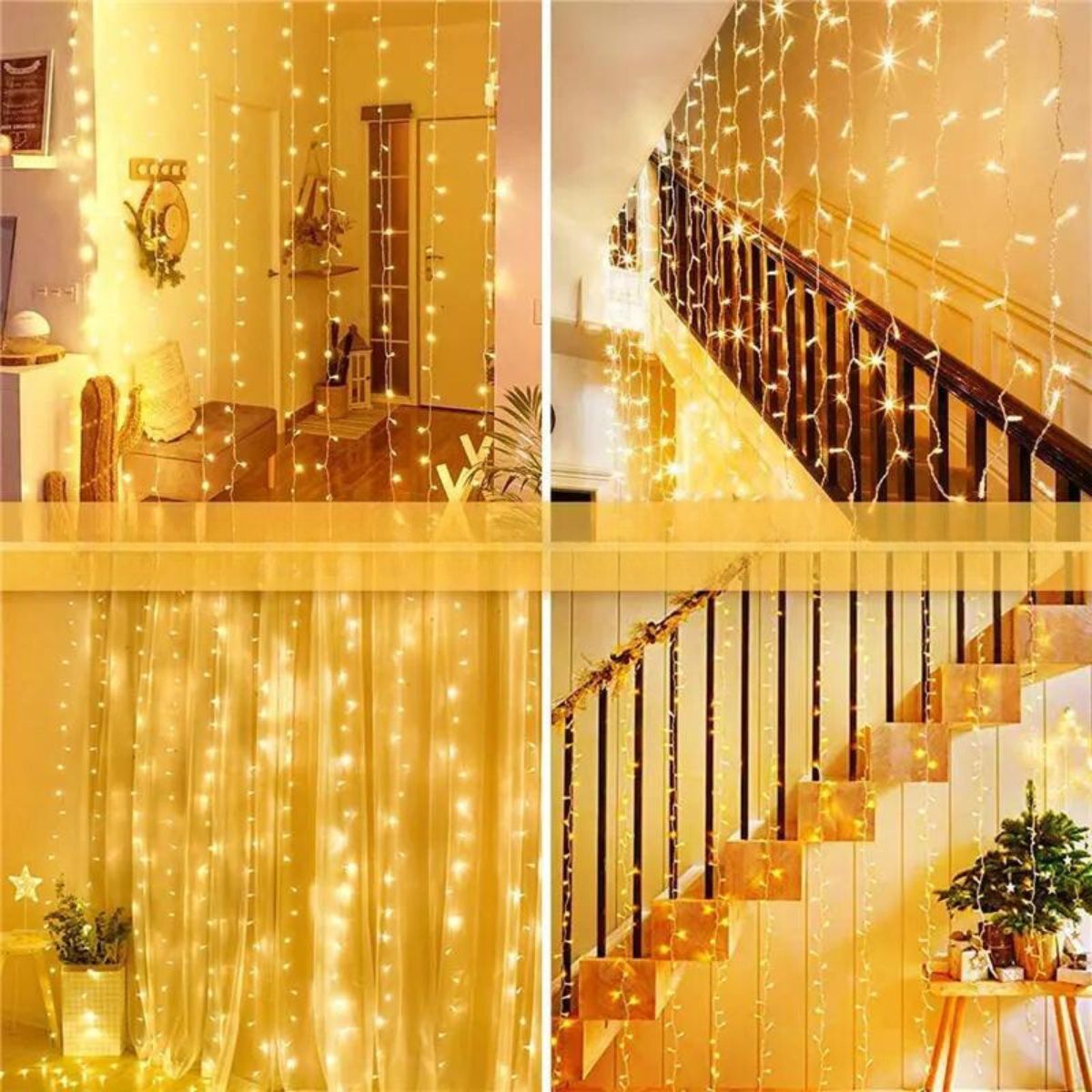 Rideau lumineux LED 3x3m