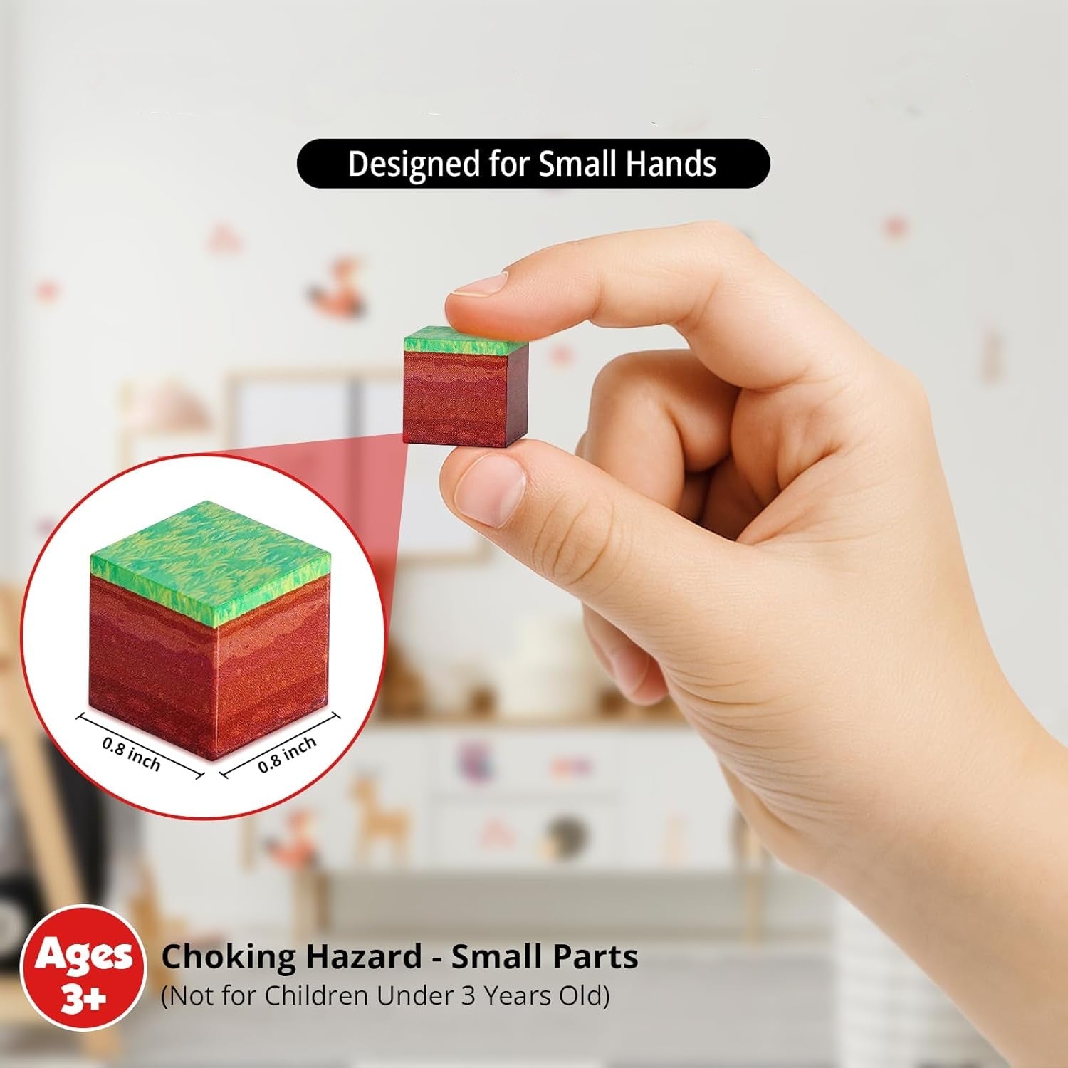 MAGNECRAFT Magnetic Blocks – 200 pcs cubes magnétiques de construction STEM pour enfants dès 3 ans