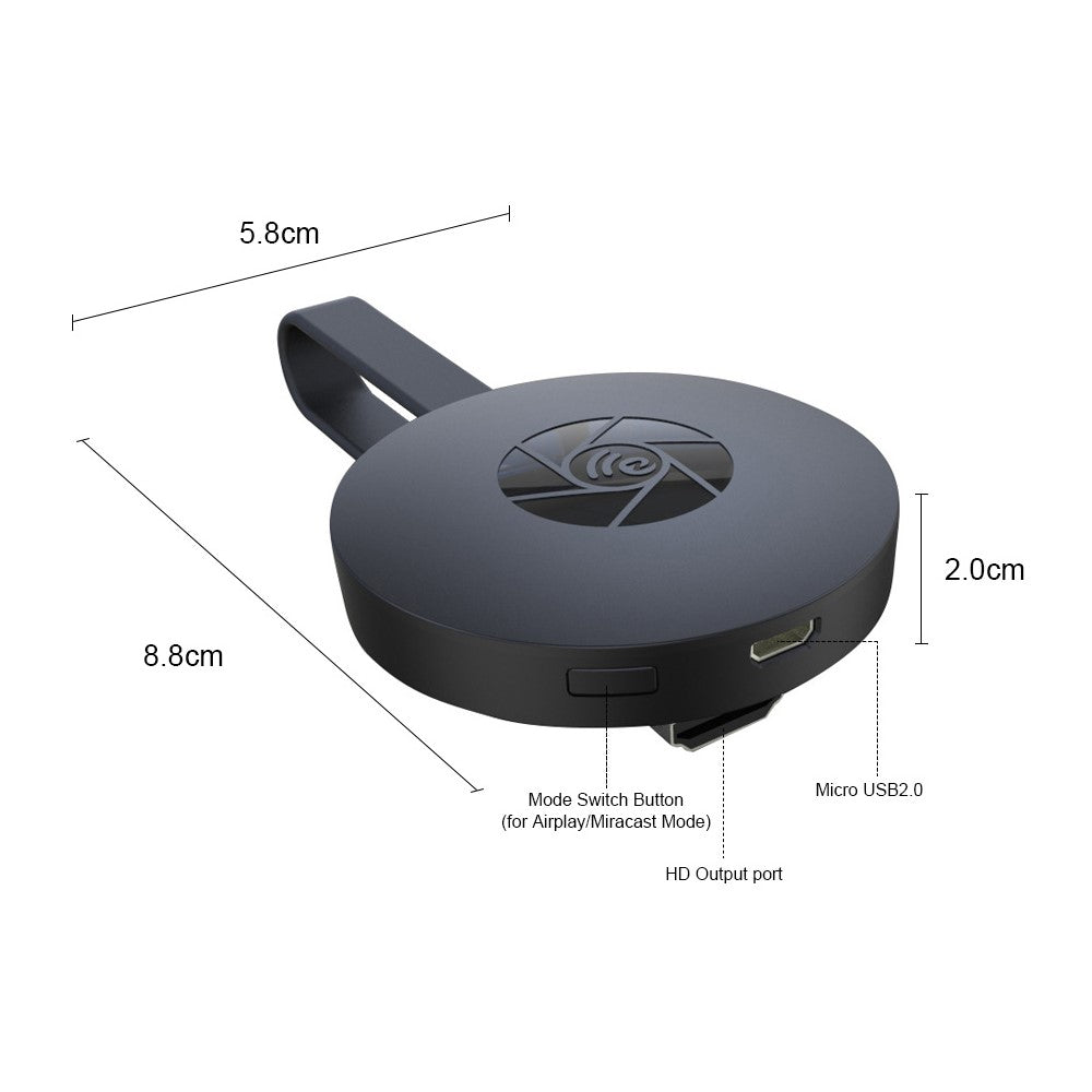 Lecteur multimédia TV HDMI sans fil MiraCast