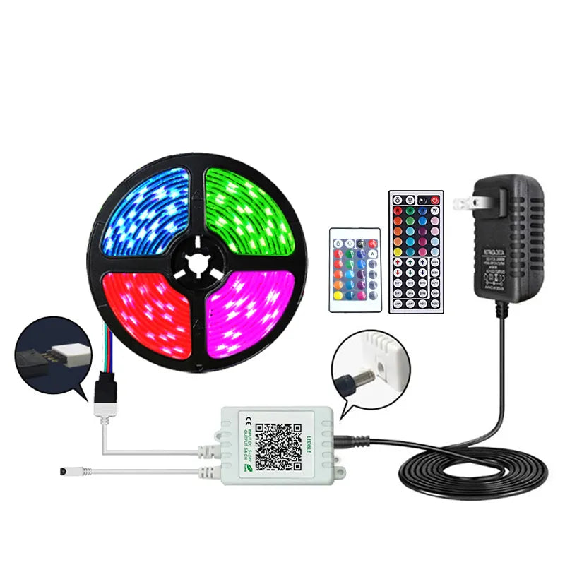 Bande LED 5m avec télécommande