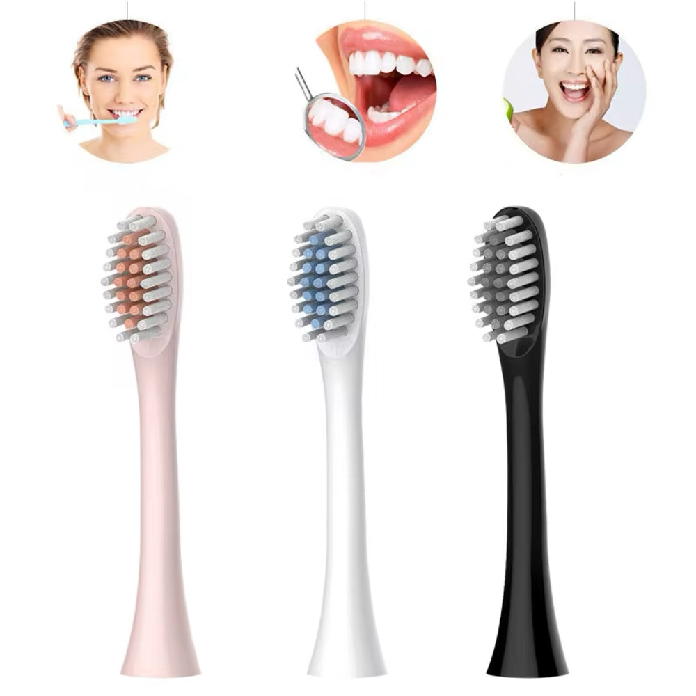 Brosse à dents électrique avec minuterie intégrée, 4 têtes de brossage supplémentaires, base et étui