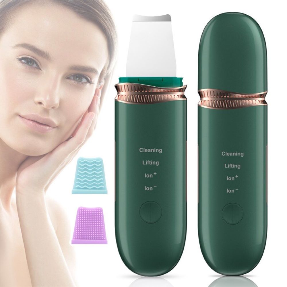 Spatule ultrasonique ionique professionnelle pour le nettoyage du visage (épurateur de peau/skin scrubber)
