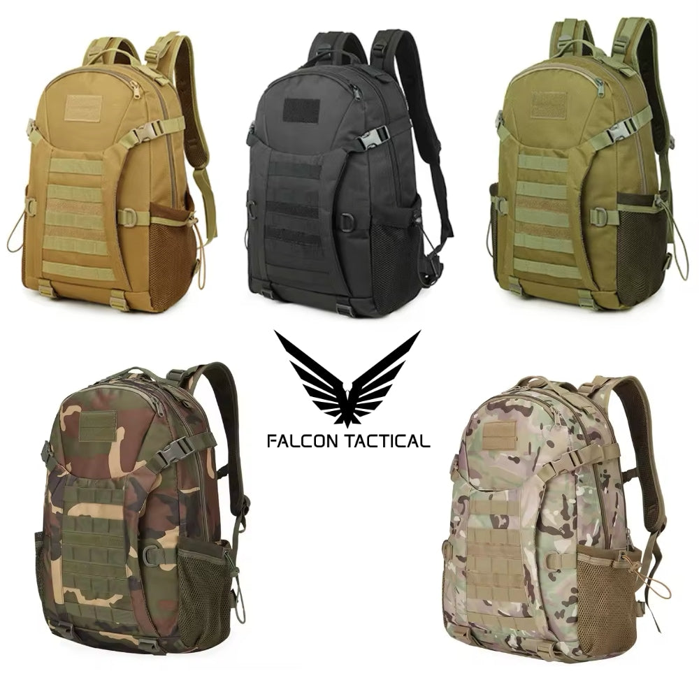 Sac à dos tactique Falcon Tactical 45L – Oxford imperméable, système MOLLE, outdoor/military