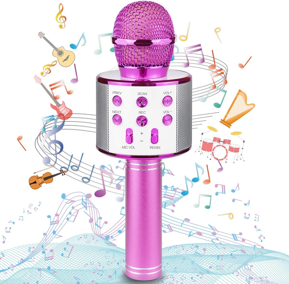 Microphone karaoké bluetooth
