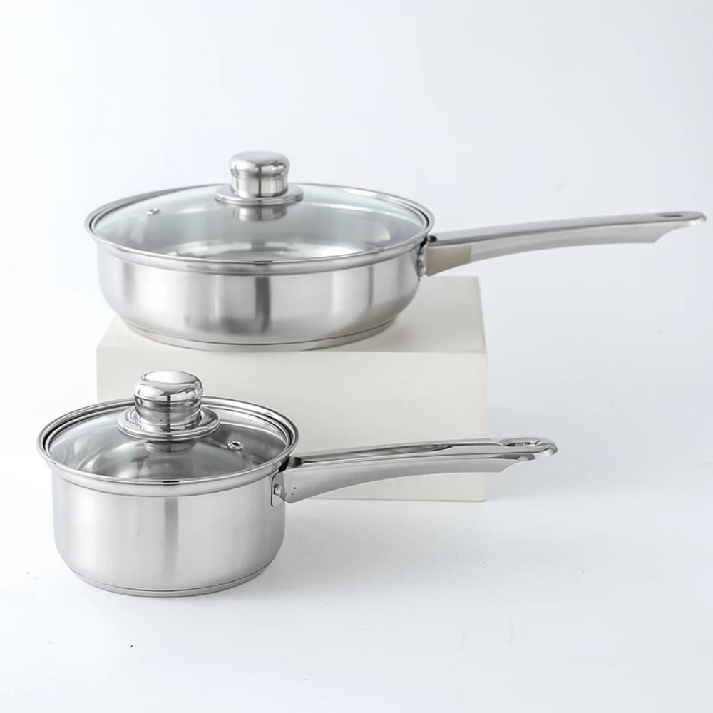 Batterie de cuisine en acier inoxydable 12 en 1