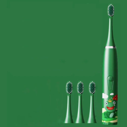 Brosse à dents électrique pour enfants avec minuterie intégrée et 4 têtes de brosse supplémentaires