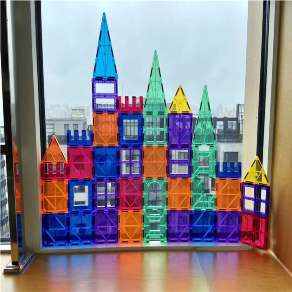Lot de 100 blocs de construction magnétiques Montessori, 3 Lot de 100 blocs de construction magnétiques Montessori, 3