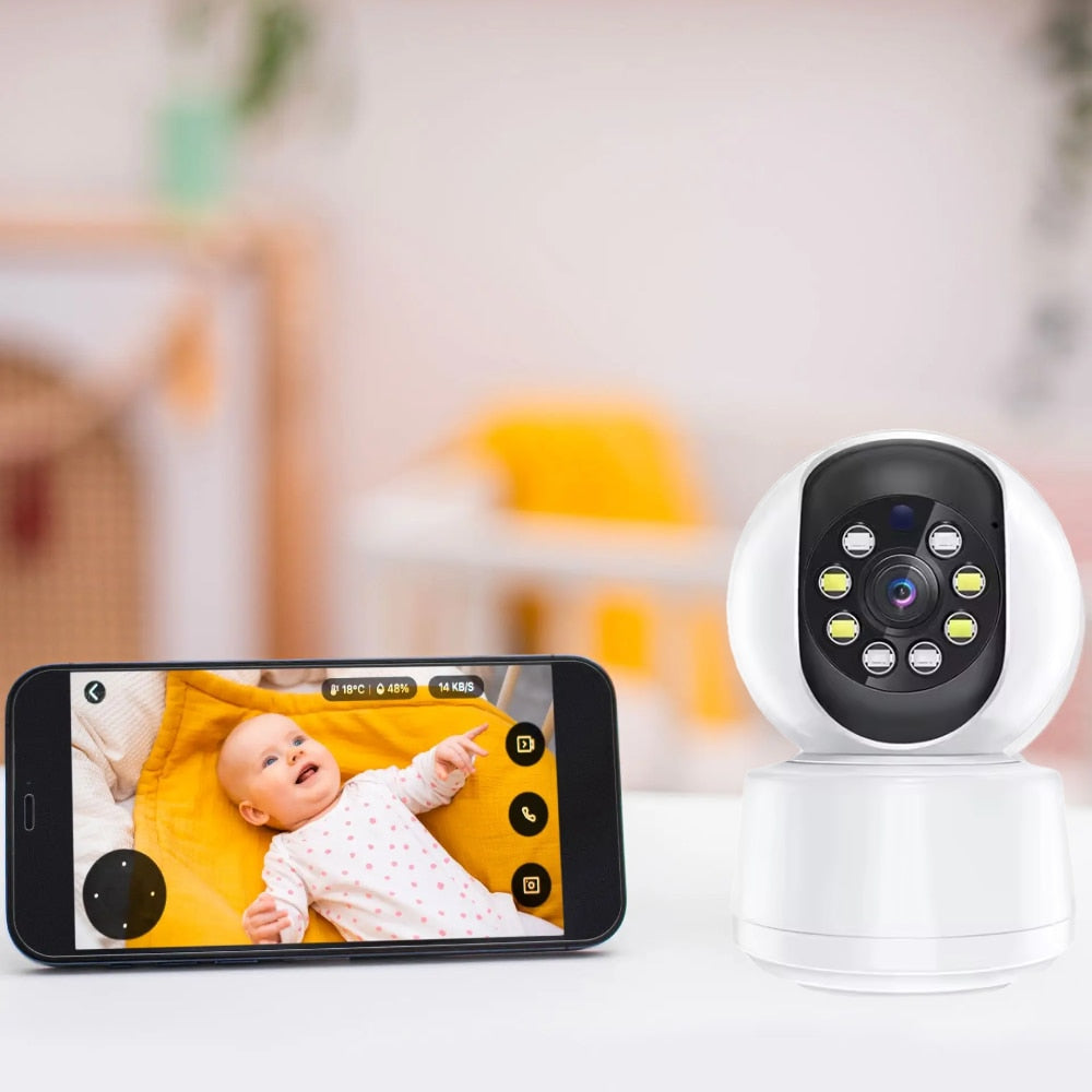 Babyphone sans fil connecté avec vision nocturne et son bidirectionnel