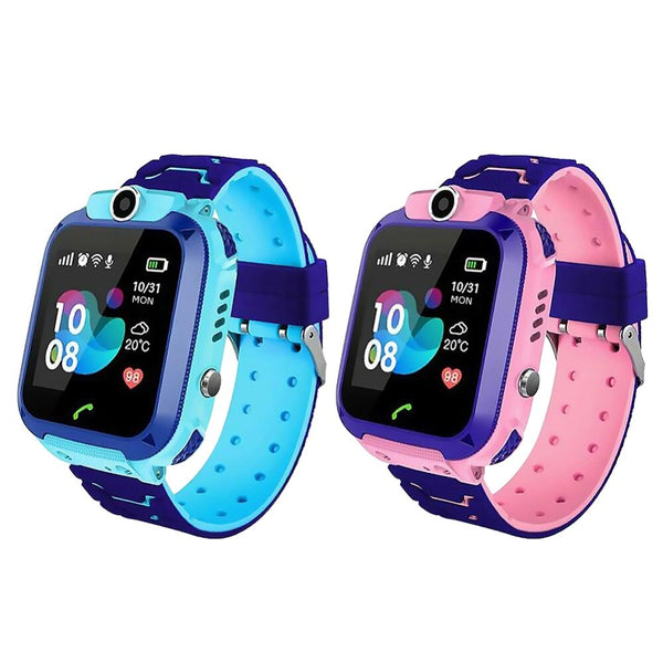 10€ sur Montre Enfant GPS Suivi téléphone intelligent avec surveillance  Emergent SOS (Bleu) - Montre connectée - Achat & prix